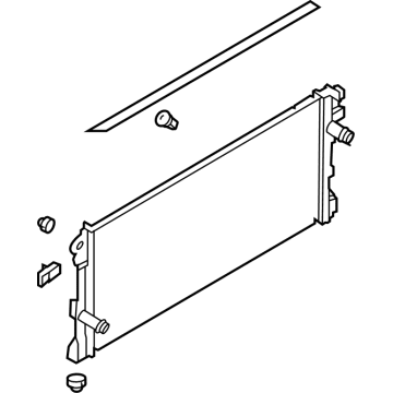 2022 Ford Bronco Radiator - MB3Z-8005-A