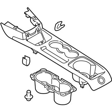 Ford BE8Z-54045A76-EB Panel Assembly - Console