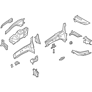 Ford FV6Z-16055-A Apron Assembly - Front Fender