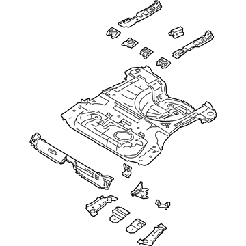 Ford Fiesta Floor Pan - AE8Z-5411215-A