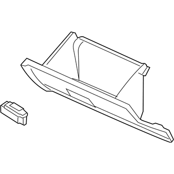 Lincoln Zephyr Glove Box - 6H6Z-54060T10-AA