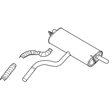 2023 Ford Bronco Sport Muffler - LX6Z-5A289-BGD