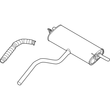 2023 Ford Bronco Sport Exhaust Pipe - LX6Z-5A289-BB