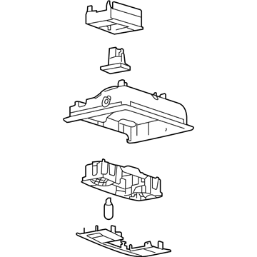 Ford DA8Z-74519A70-BA Console Assembly - Overhead