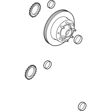 2023 Ford E-350/E-350 Super Duty Brake Disc - NC2Z-1102-A