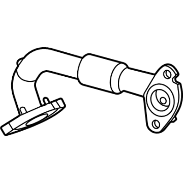 Ford LX6Z-9D477-B TUBE - EGR VALVE TO EXHAUST MA