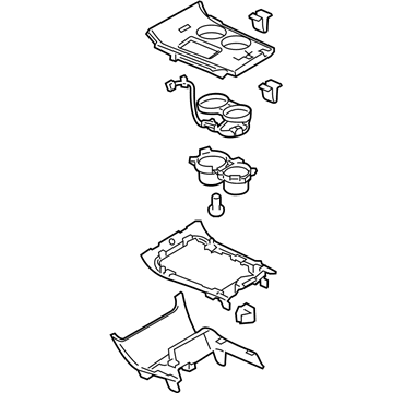 Ford BT4Z-78045A76-AA Panel Assembly - Console