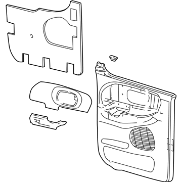 Ford 2C6Z-1627406-AAA Panel Assembly - Door Trim