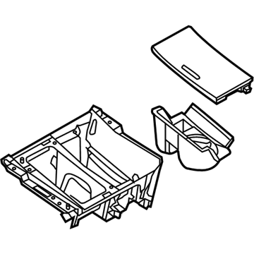 Ford Center Console Base - DG1Z-54045A76-BB