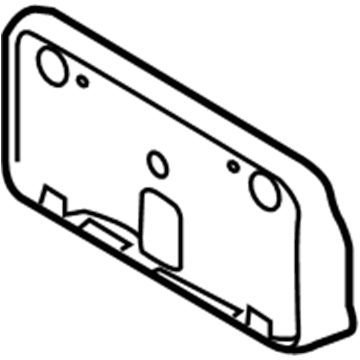 Ford 8A2Z-17A385-A Bracket - License Plate