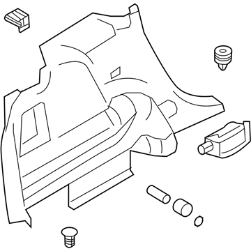 Ford BT4Z-7831013-AA Trim Assembly - Quarter