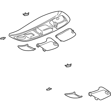 Ford 1L2Z-78519A70-CAD Console Assembly - Overhead