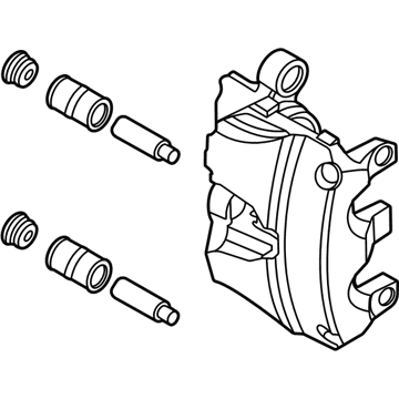 Ford JX6Z-2B120-T CALIPER ASY - BRAKE - LESS PAD