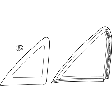 Ford CP9Z-5829710-A Glass - Quarter Window