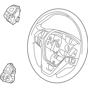 Ford Police Interceptor Utility Steering Wheel - FB5Z-3600-BB