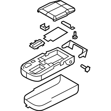 Ford 6W1Z-5467112-AAC Armrest Assembly