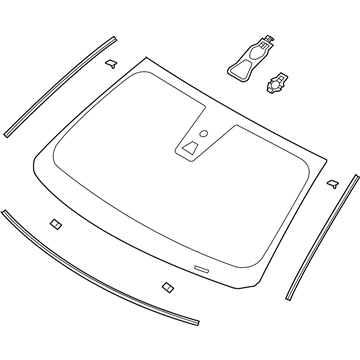 Ford Police Interceptor Sedan Windshield - FG1Z-5403100-A