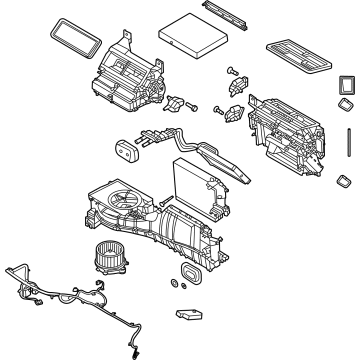 Ford MB3Z-19B555-ZA EVAPORATOR AND HOUSING ASY