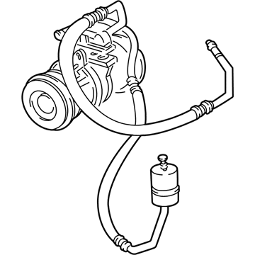 1992 Ford E-250 A/C Hose - F2UZ19D850C