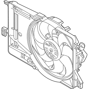 Ford CV6Z-8C607-L Motor And Fan Assembly - Engine Cooling