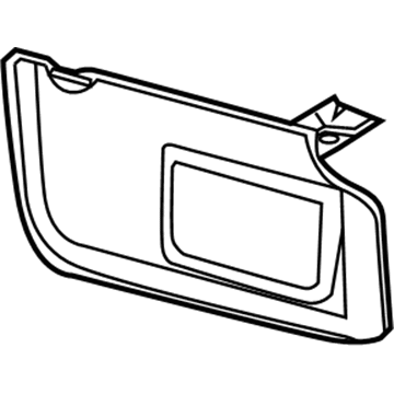 2012 Ford Taurus Sun Visor - CE9Z-7404104-AA