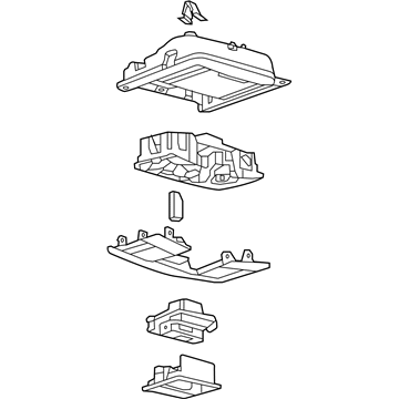 Ford GT4Z-78519A70-BA Console Assembly - Overhead