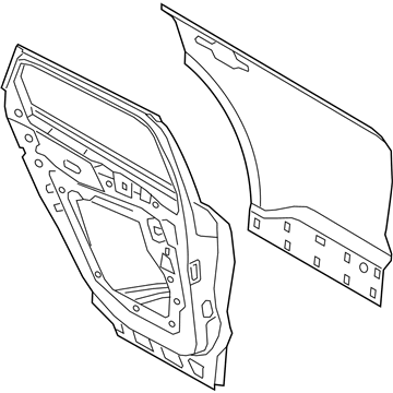 Ford LJ6Z-7824631-A DOOR Assembly - REAR