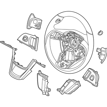 Ford LC5Z-3600-BAZ WHEEL ASY - STEERING