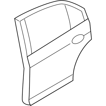 Ford BE5Z-5424631-A Door Assembly - Rear - Less Hinges