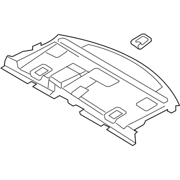 Ford DA5Z-5446668-AA Panel Assembly - Rear Package Tray