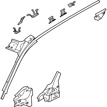 Ford M1PZ-7851187-B RAIL ASY - BODY SIDE - UPPER