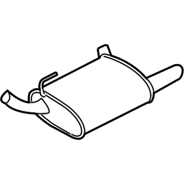 Ford BR3Z-5230-A Front Muffler Assembly