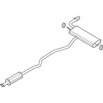 2020 Ford Fusion Muffler - KS7Z-5F250-E