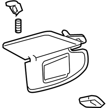 Mercury Milan Sun Visor - 8E5Z-5404104-AB