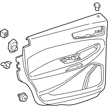 Ford KT4Z-5827411-CK PANEL - DOOR TRIM - UPPER