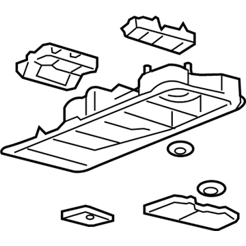 Ford 4F2Z-17519A70-BAB Console Assembly - Overhead