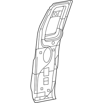 Ford 6L3Z-1524630-A Door Assembly - Rear - Less Hinges