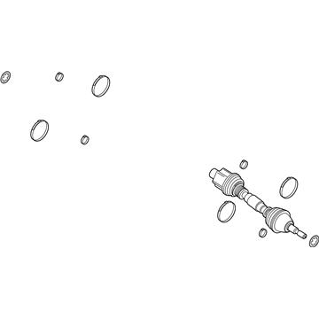 Ford K2GZ-3B436-Y SHAFT - FRONT AXLE