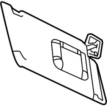 2010 Ford Flex Sun Visor - 8A8Z-7404104-AA