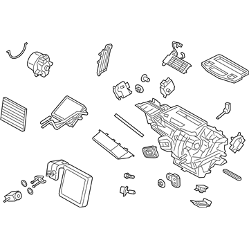 Ford D2BZ-19B555-F Evaporator And Housing Assembly