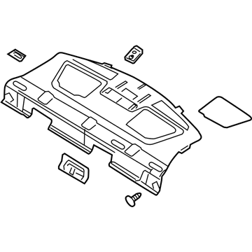 Ford 7E5Z-5446668-CA Panel Assy - Rear Package Tray Trim