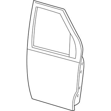 Ford 9C2Z-1520125-C Door Assembly - Front