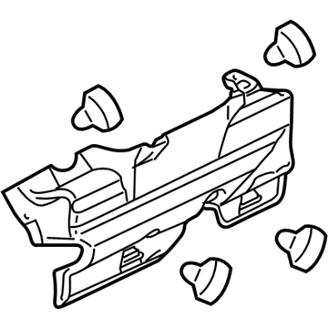 Ford LC3Z-6K089-B INSULATOR - ENGINE COMPARTMENT