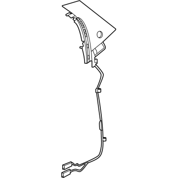 Ford LJ8Z-58255A35-AC MOULDING - DOOR WINDOW FRAME