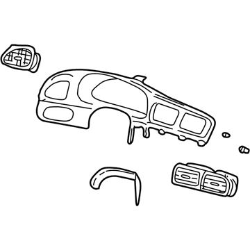 Ford 4F1Z-54044D70-BAB Panel - Instrument