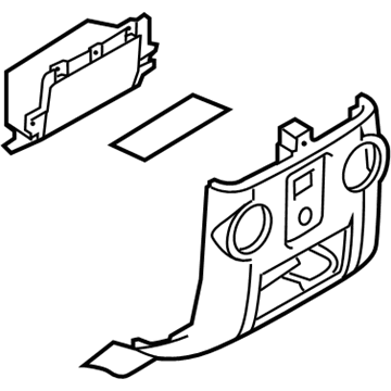 2016 Ford F-350 Super Duty Center Console Base - BC3Z-28045E24-AA