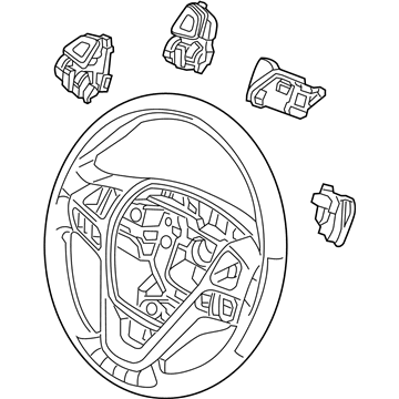 2016 Ford Flex Steering Wheel - FA8Z-3600-AA