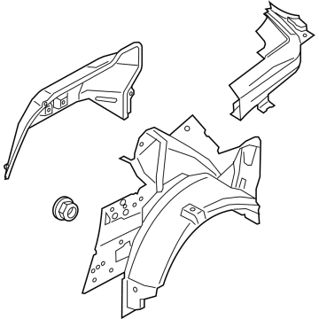 Ford PR3Z-7627791-A PANEL AND WHEELHOUSE - QTR - I