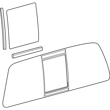 Ford BC3Z-25422B30-B Glass - Sliding