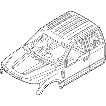 Ford HC3Z-28001B24-A Cab Assembly - Trimmed - Primed